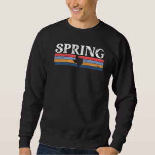 Spring Texas TX retro vintage stripes state 70s co Sweatshirt