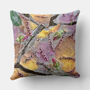 Spring Thaw Abstract Cushion