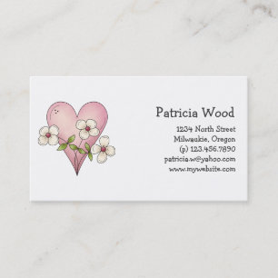 Spring Things · Heart & Flowers Business Card