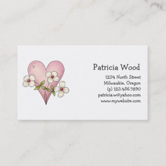 Spring Things · Heart & Flowers Business Card