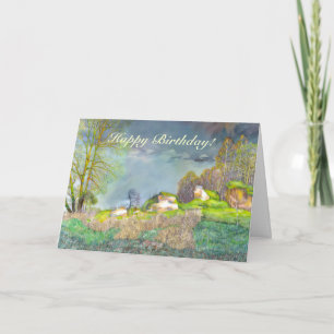 Spring thunderstorm card