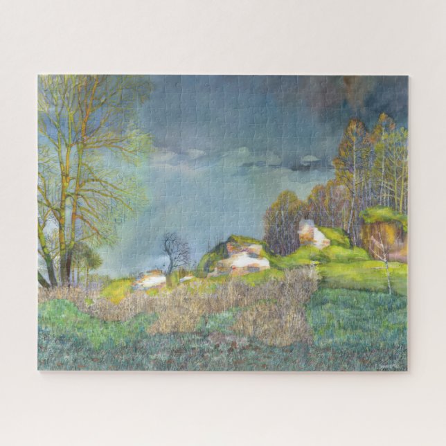 Spring thunderstorm jigsaw puzzle (Horizontal)