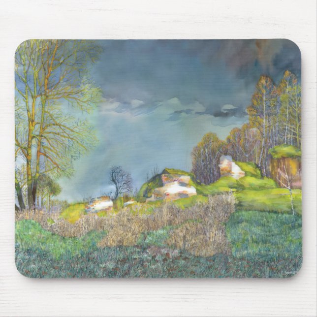Spring thunderstorm mouse pad (Front)