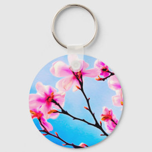 Spring Time Blossoms Key Ring