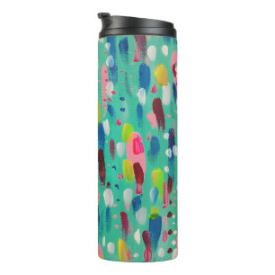 Spring Time Blues Abstract Thermal Tumbler