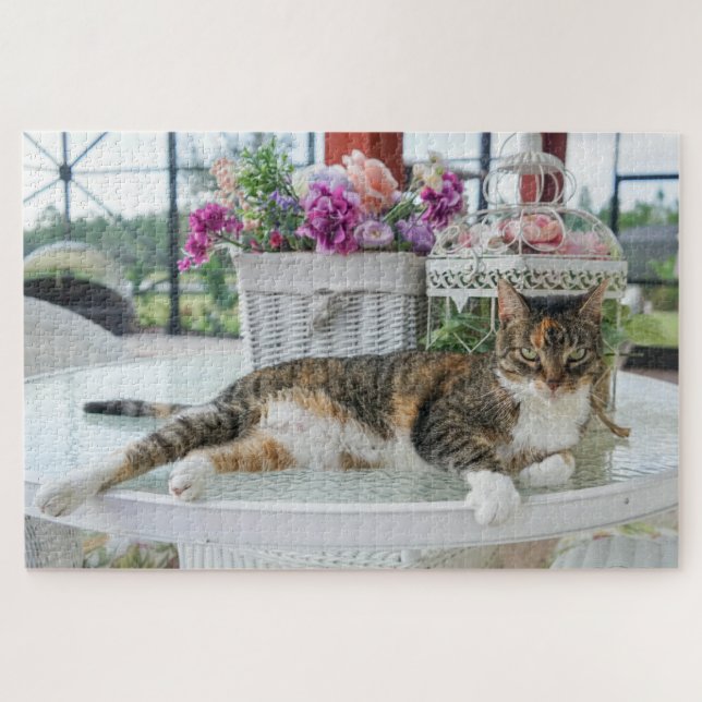 spring time cat puzzle (Horizontal)