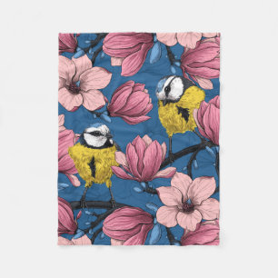 Spring time fleece blanket