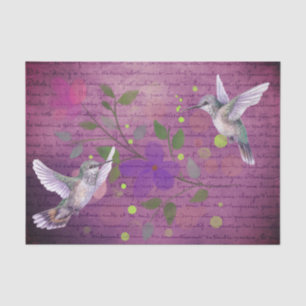 Spring time Hummingbird decoupage  Tissue Paper