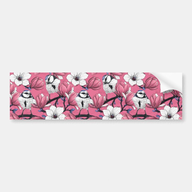 Spring time in pink bumper sticker (Front)