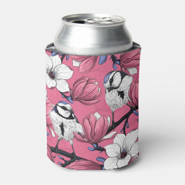 Spring time in pink can cooler (Can Front)