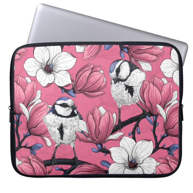 Spring time in pink laptop sleeve (Front)