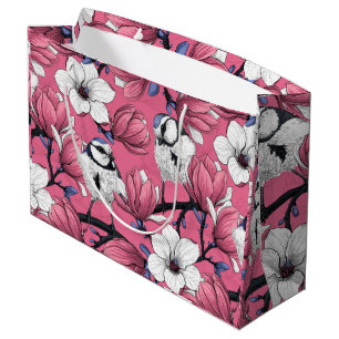 Spring time in pink large gift bag