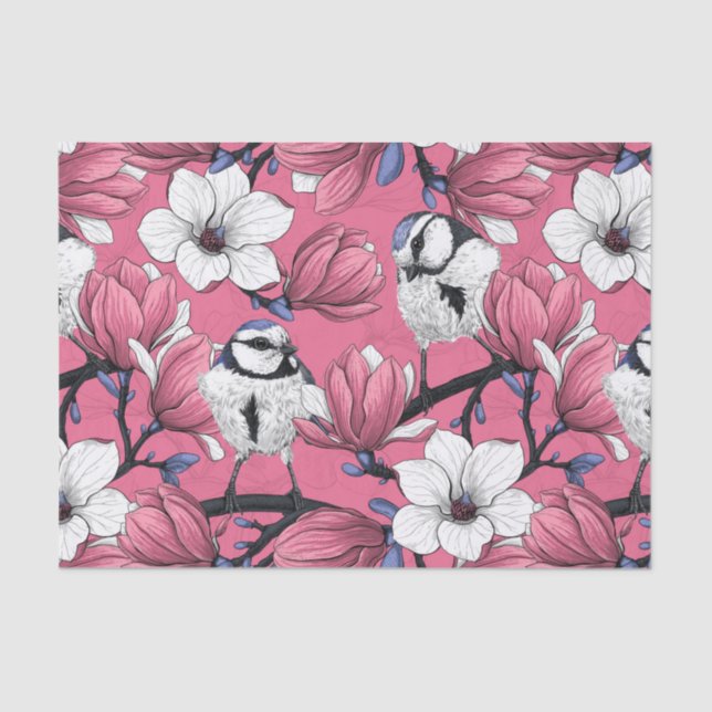 Spring time in pink tissue paper (Front)