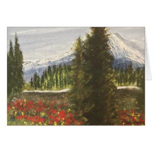 SPRING TIME IN THE ROCKIES WATERCOLOR