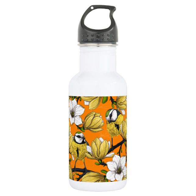 Spring time in yellow 532 ml water bottle (Front)