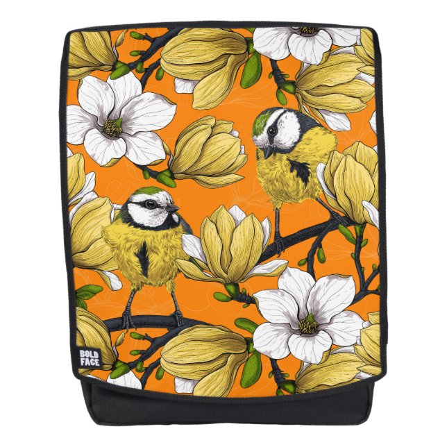 Spring time in yellow backpack (Front)