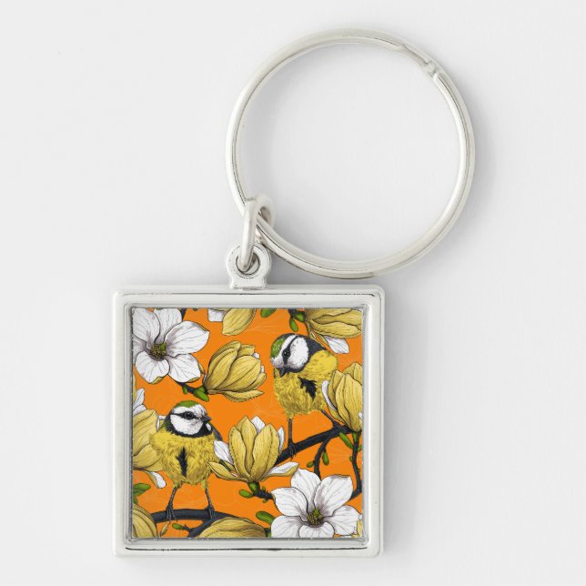 Spring time in yellow key ring (Front)