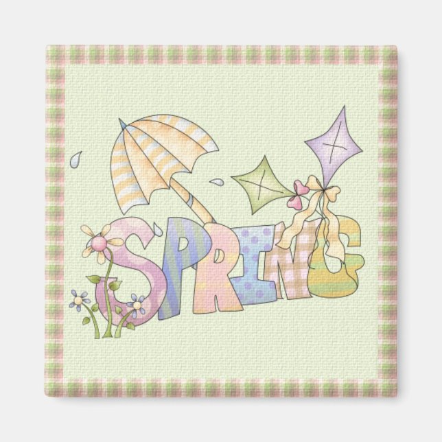 Spring Time Pastels Magnet (Front)