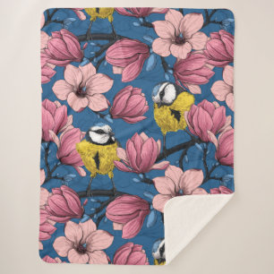 Spring time sherpa blanket