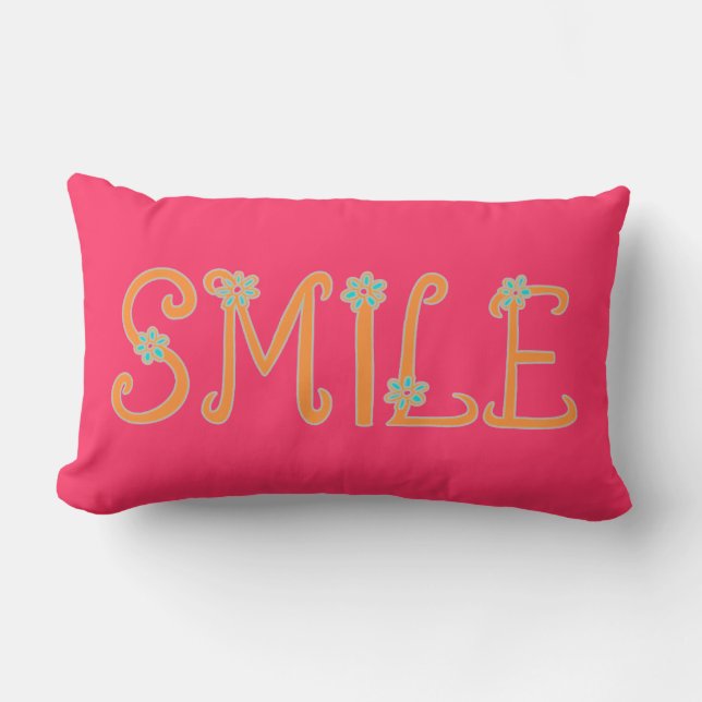 Spring Time Smiles Lumbar Cushion (Front)