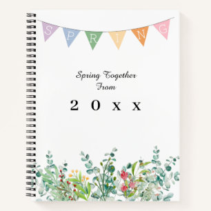 Spring Together Plan Floral Notebook