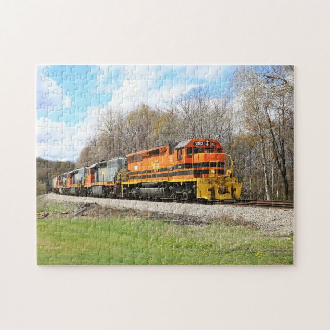 Spring Train in Colour Scenic Family Fun Puzzle (Horizontal)