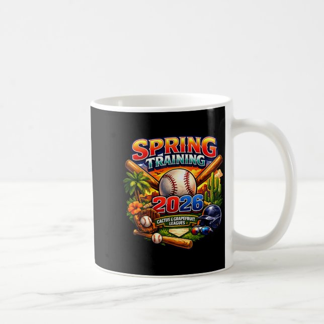 Spring Training 2026 Baseball Fan Design Retro Pal Coffee Mug (Right)