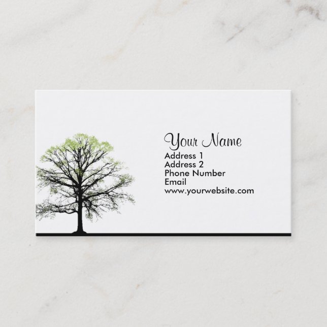 Spring Tree 2 Business Cards (Front)