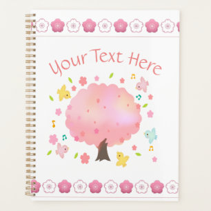 Spring Tree & Birds Custom Planner