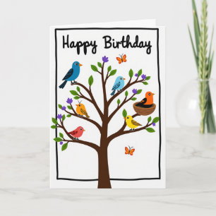 Spring Tree Birthday Card