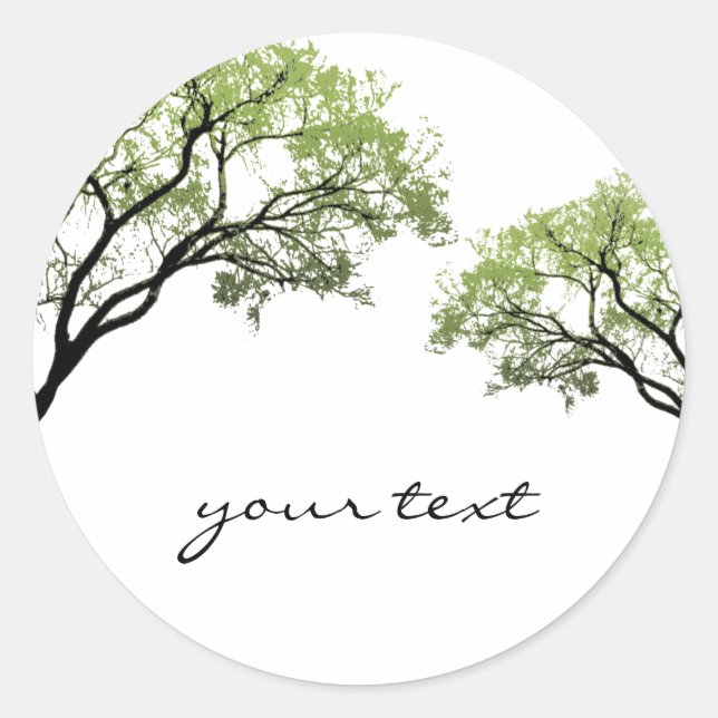 Spring Trees Sticker (Front)