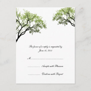 Spring Trees Wedding Invitation RSVP