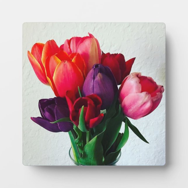 Spring Tulip Bouquet Plaque (Front)
