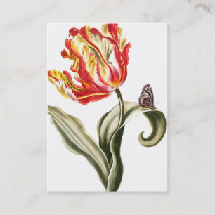 Spring Tulip Floral Watercolor Business Card