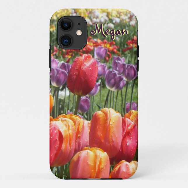 Spring Tulip Garden iPhone 5 Case (Back)
