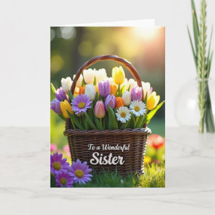 Spring Tulip Mothers Day Card