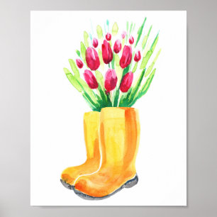 Spring tulip poster
