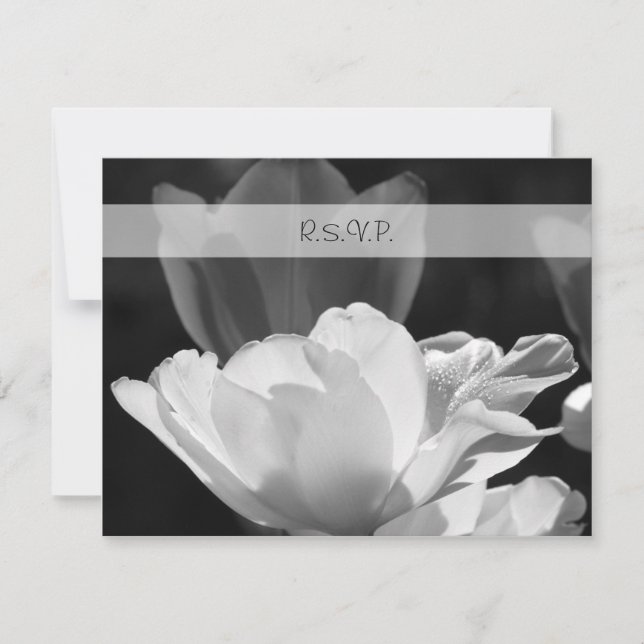 Spring Tulip RSVP Wedding Invitation (Front)