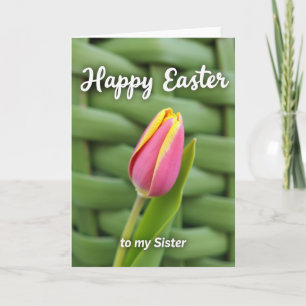 Spring Tulip Sister Easter Card