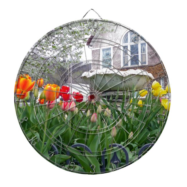 Spring Tulips Dartboard (Front)