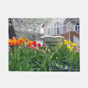 Spring Tulips Doormat