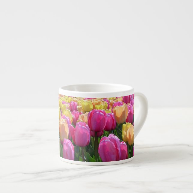 Spring Tulips Espresso Cup (Front Right)