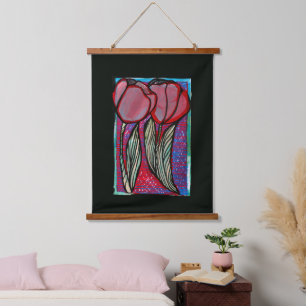 Spring Tulips Flower Tulip Art Hanging Tapestry