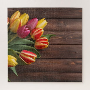 Spring tulips for Valentines day Jigsaw Puzzle