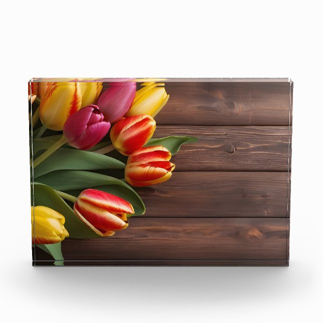 Spring tulips for Valentines day Photo Block (Front)