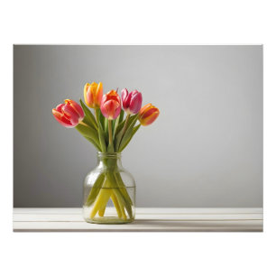 Spring tulips for Valentines day Photo Print