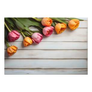 Spring tulips for Valentines day Photo Print