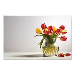 Spring tulips for Valentines day Photo Print