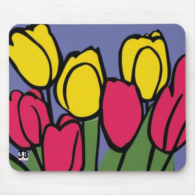 Spring Tulips Mouse Pad (Front)