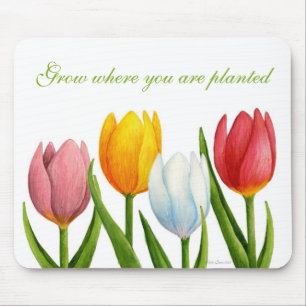 Spring Tulips Mousepad